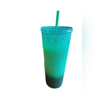 Starbucks Winter 2022 Waxberry Mint Green Gradient Bling Cup Tumbler Venti 24 oz